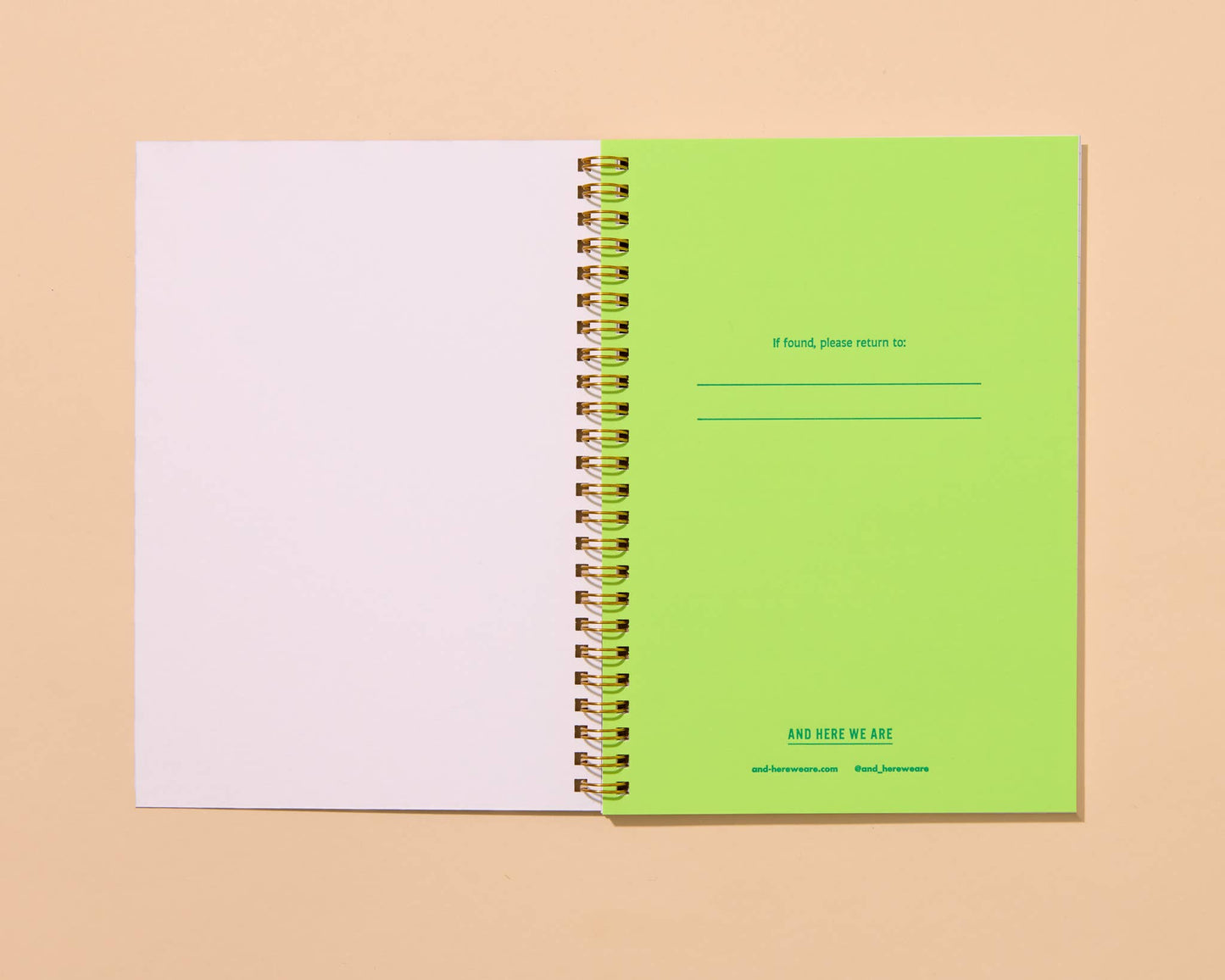 Letterpress A5 Lined Spiral Notebook—Dinner Party Drawings