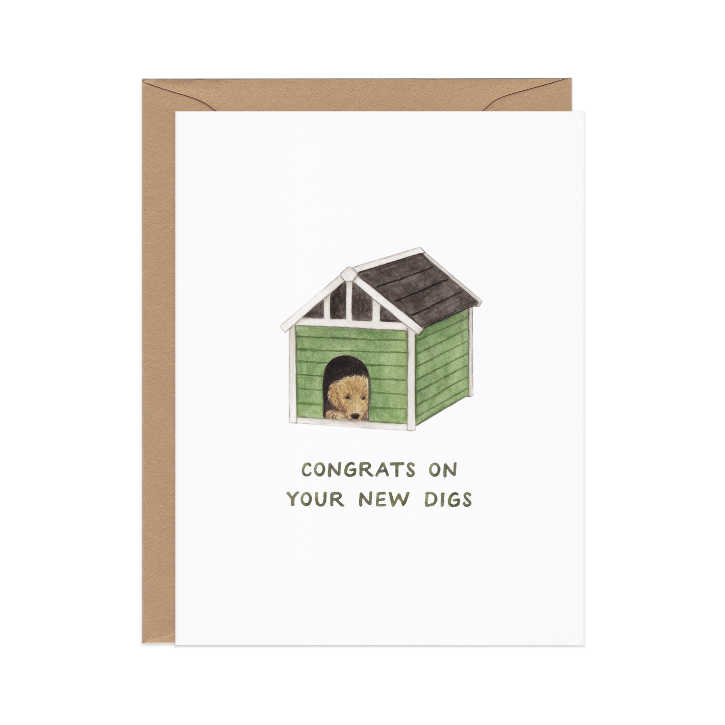 New Digs Dog House — New Home / Housewarming Card