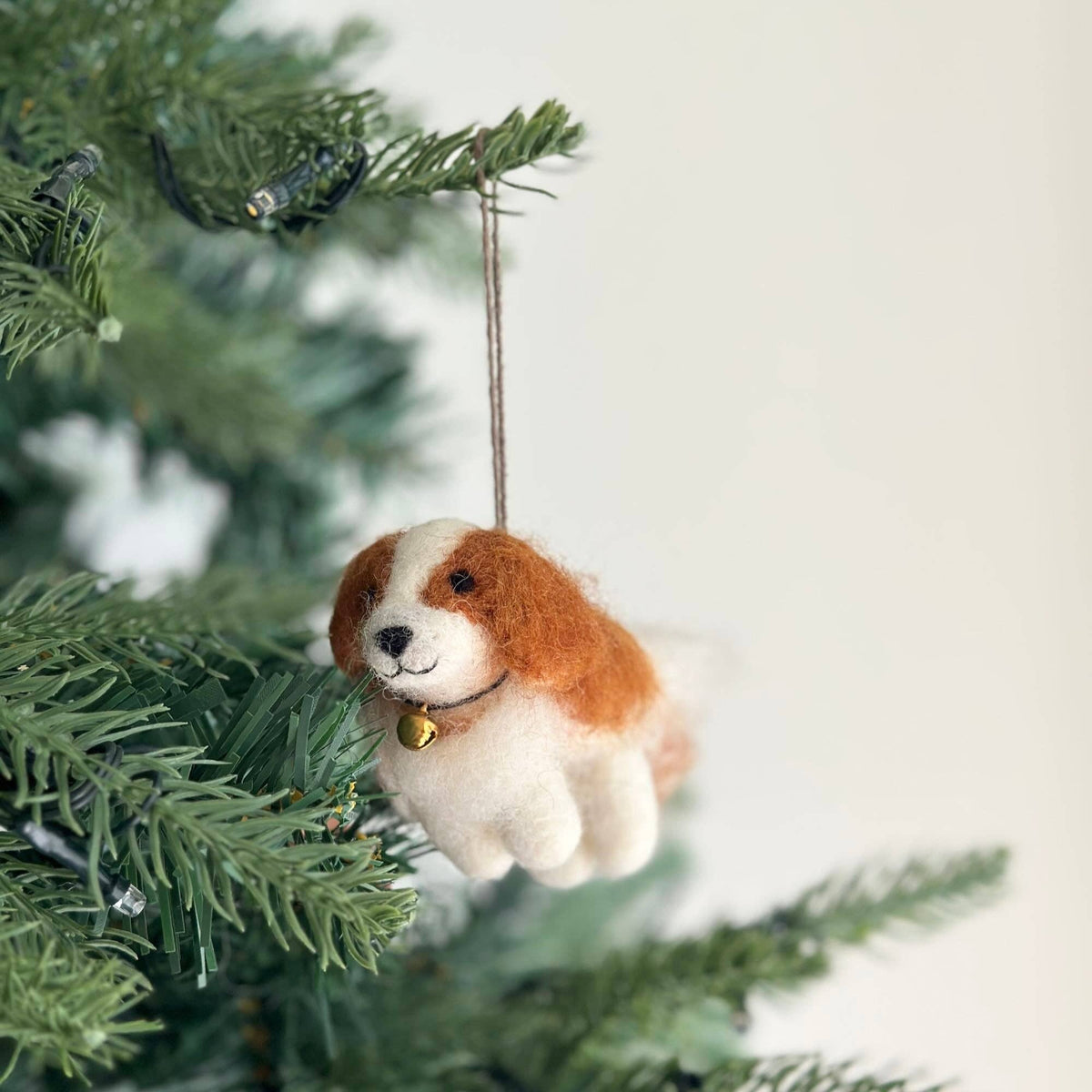 Felt Ornament - Cavalier King Charles Spaniel Dog: Without Hat