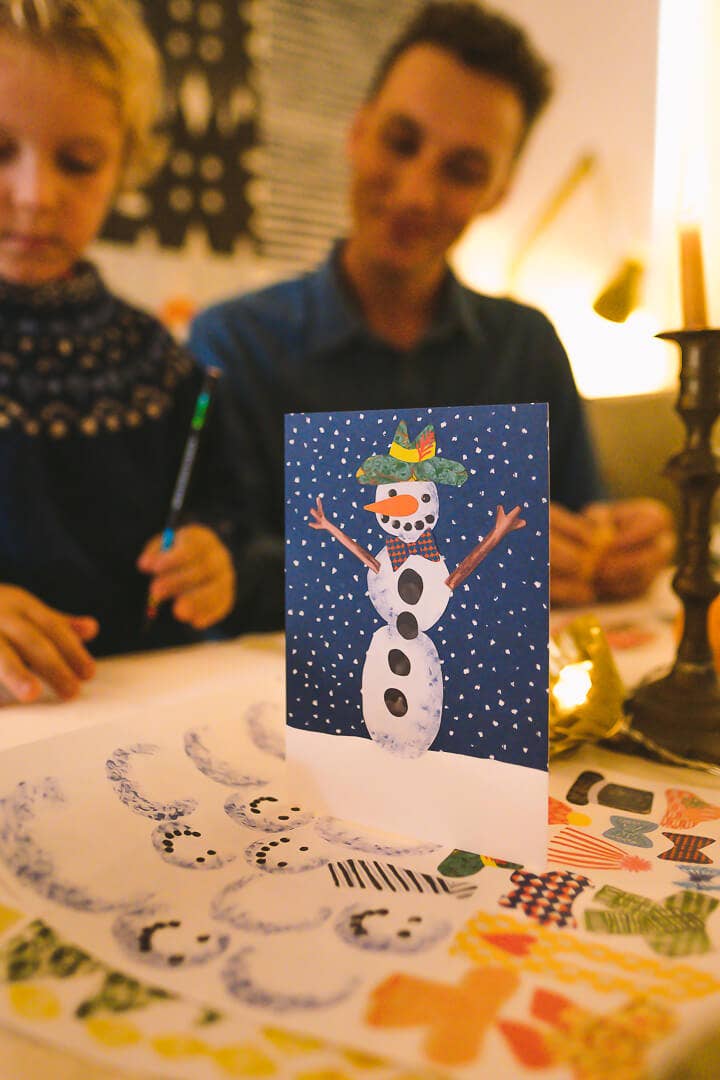 Make Your Own Christmas Cards' Snowman Set