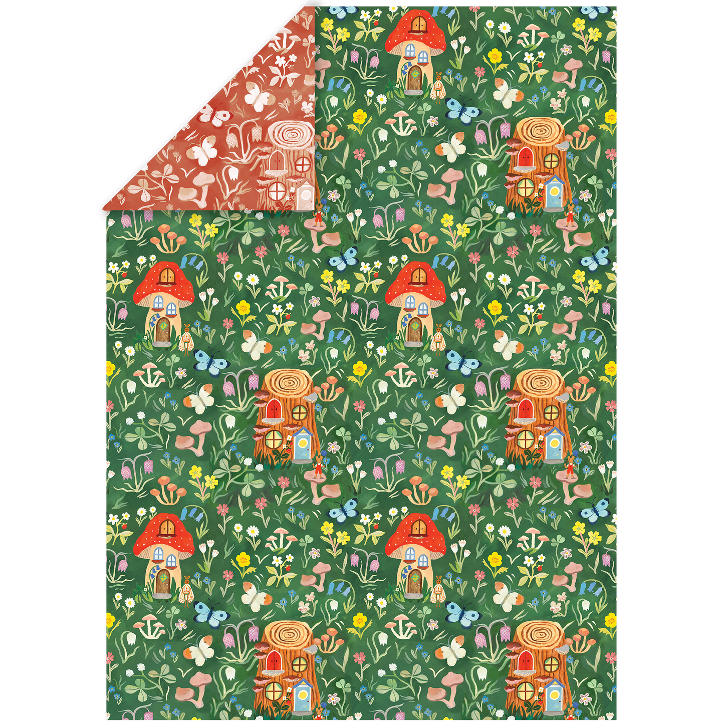 2 Toadstool Meadow Wrap Sheets