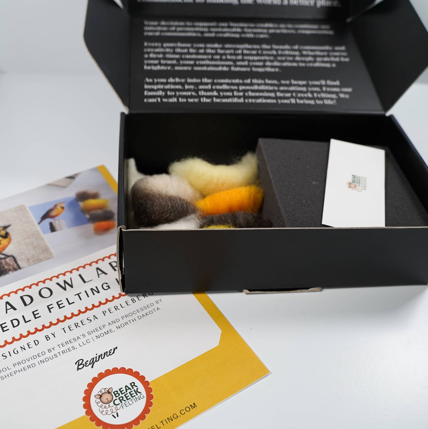 Meadowlark Painting with Wool Needle Felting Kit