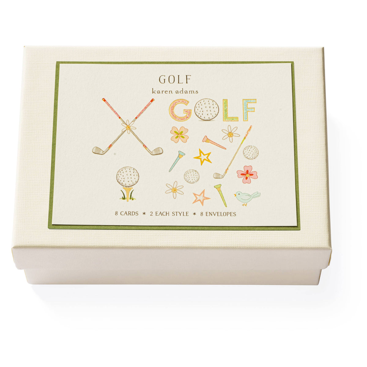 Golf Note Card Box