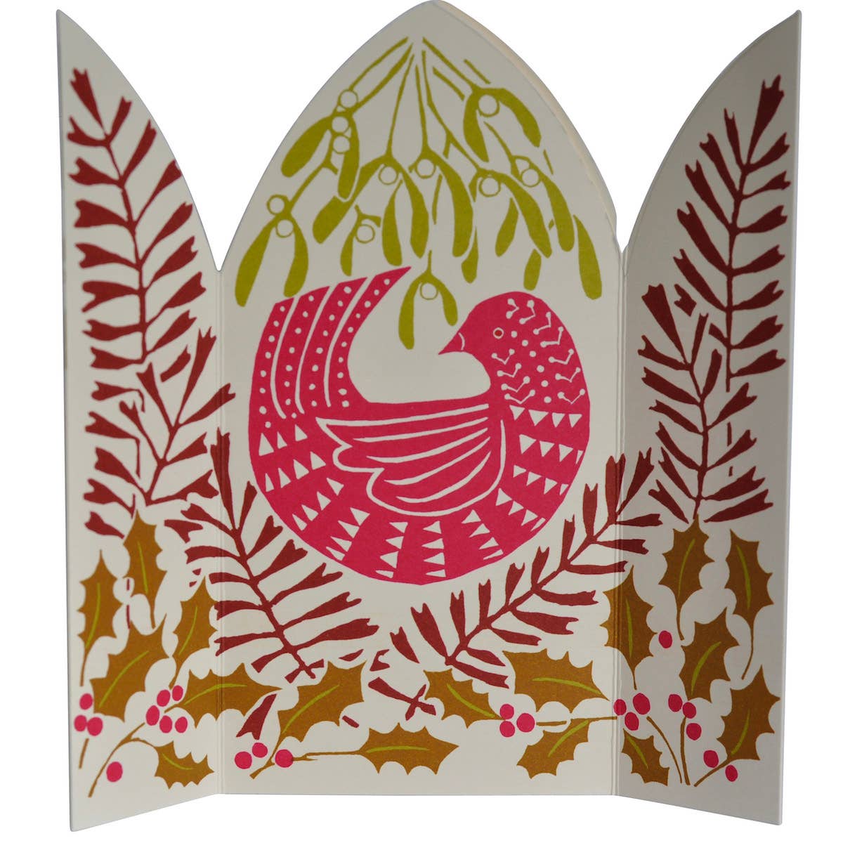 Extra Special Triptych Card Hidden Winter Bird