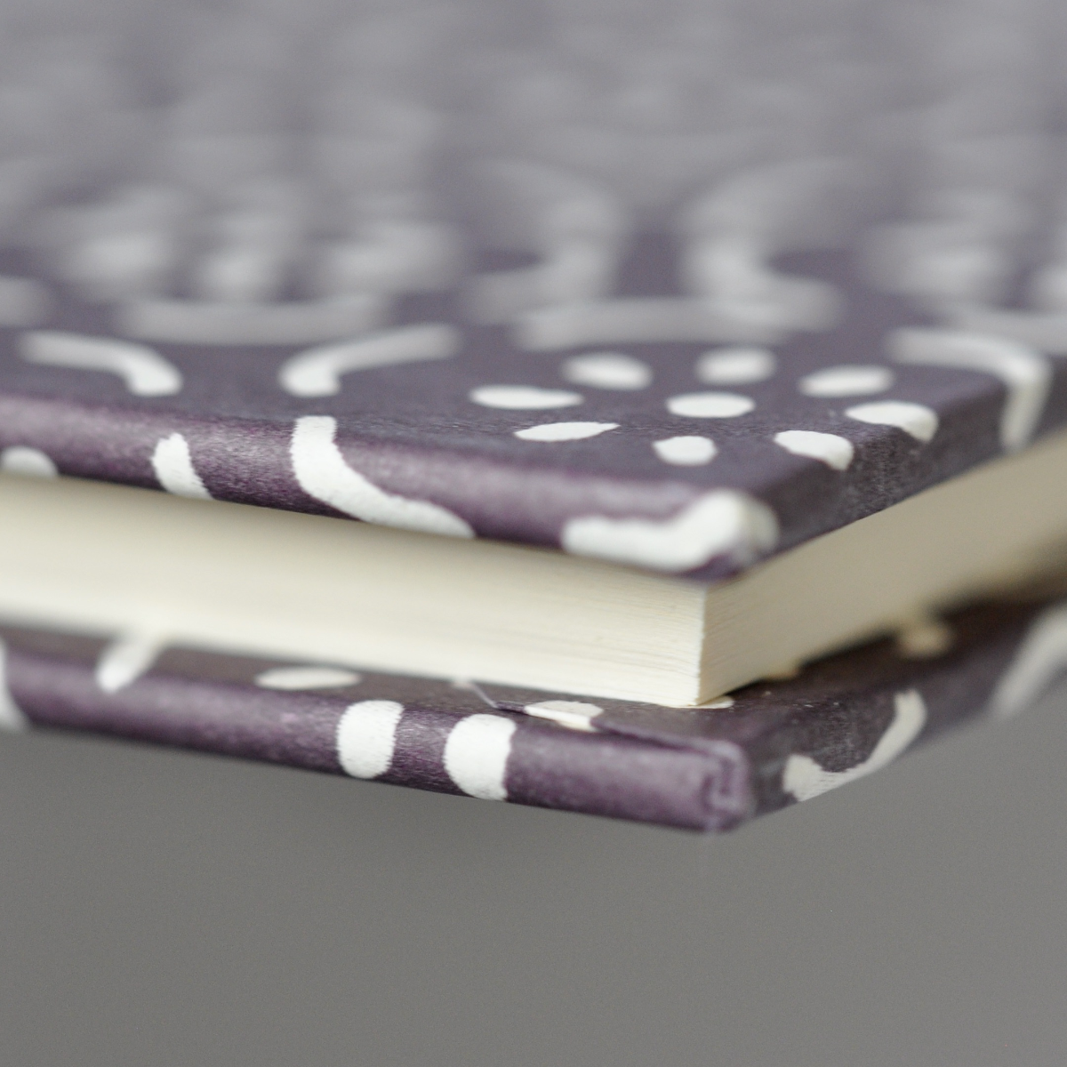 Large Hardback Notebook Small Pear Halves Elderberry (Plain)