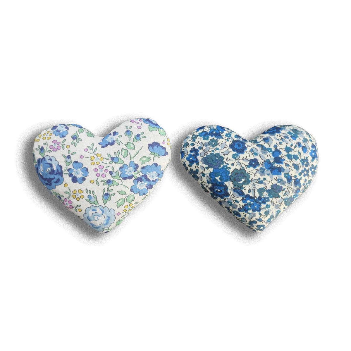 Box of 2 Cotton Lavender Hearts - True Blue