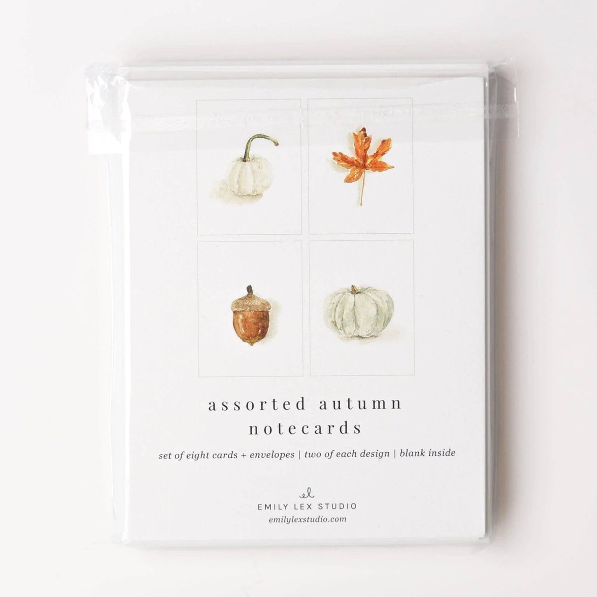 Autumn assorted notecard set