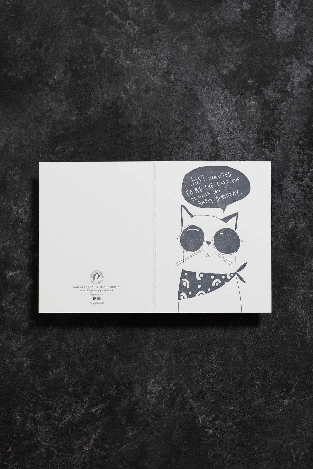Cool Cat Belated Birthday Card