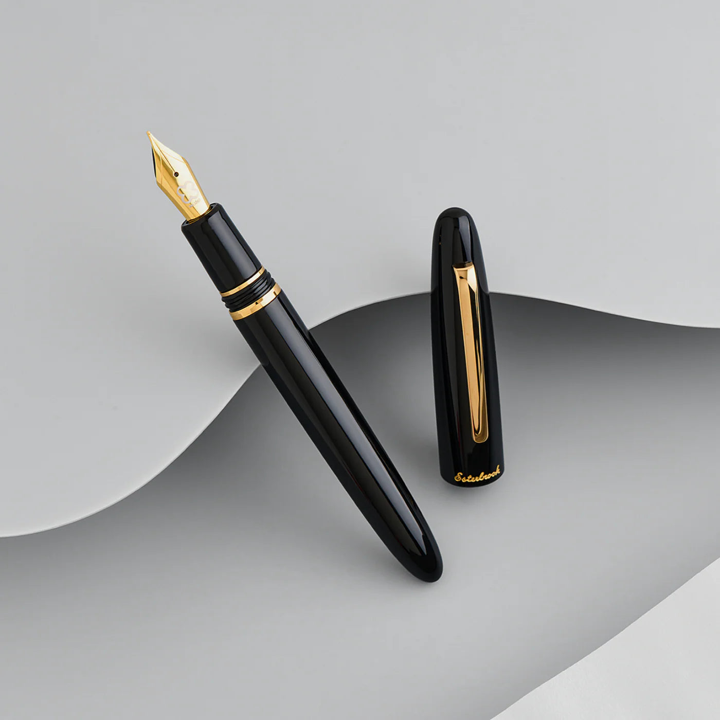 Esterbrook Estie Fountain Pen - Ebony Gold Trim