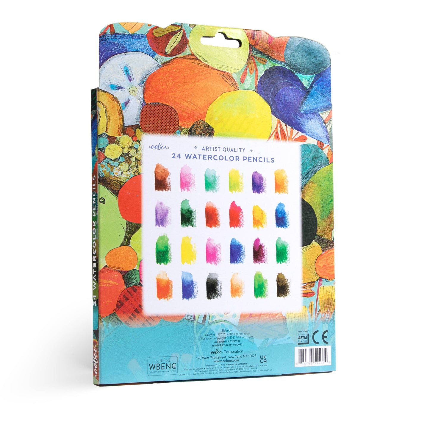 Tidepool 24 Watercolor Pencils - eeBoo
