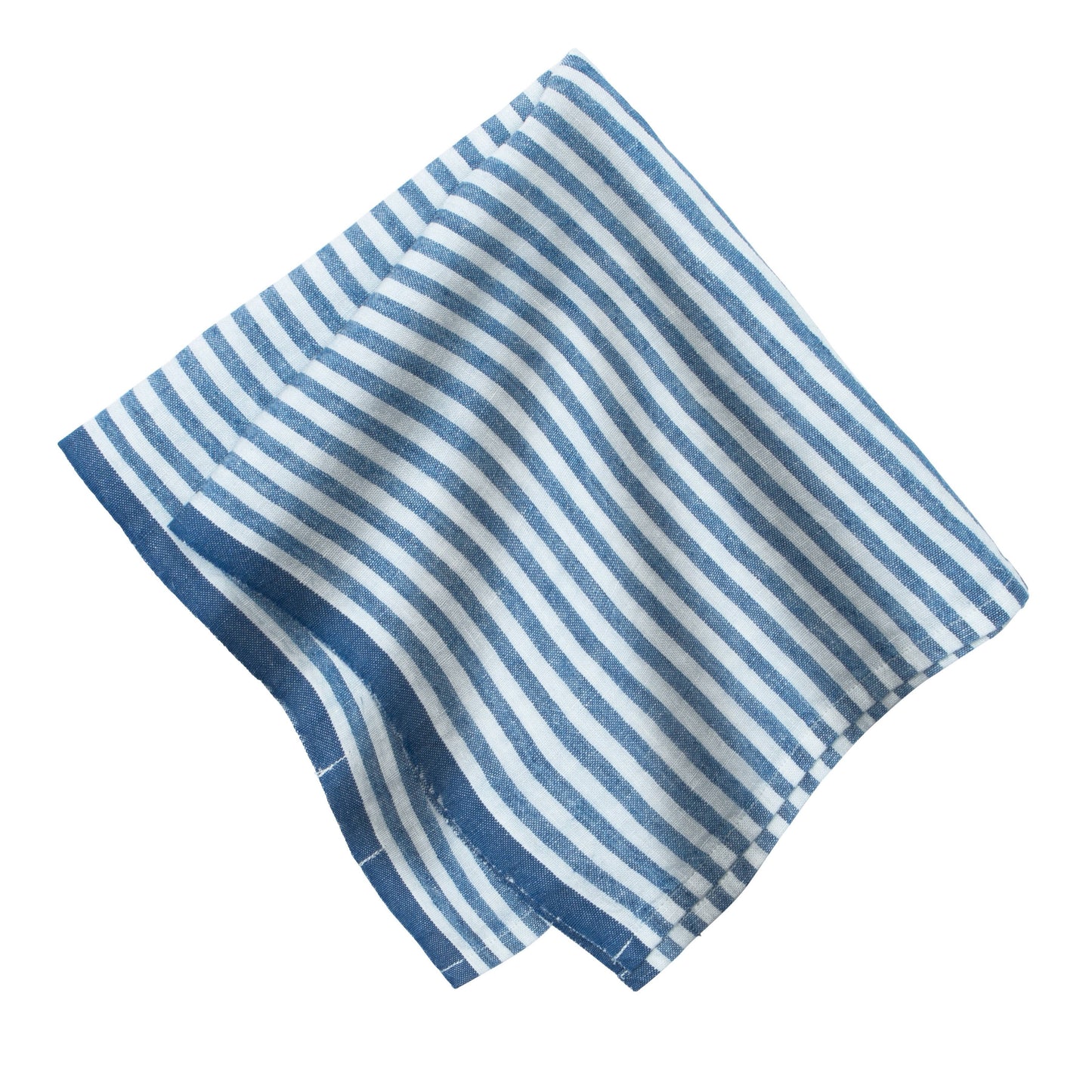 Ticking Stripe Napkin 20x20 - Blueberry - Set of 4