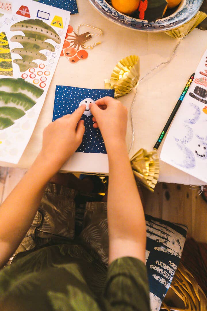 Make Your Own Christmas Cards' Snowman Set