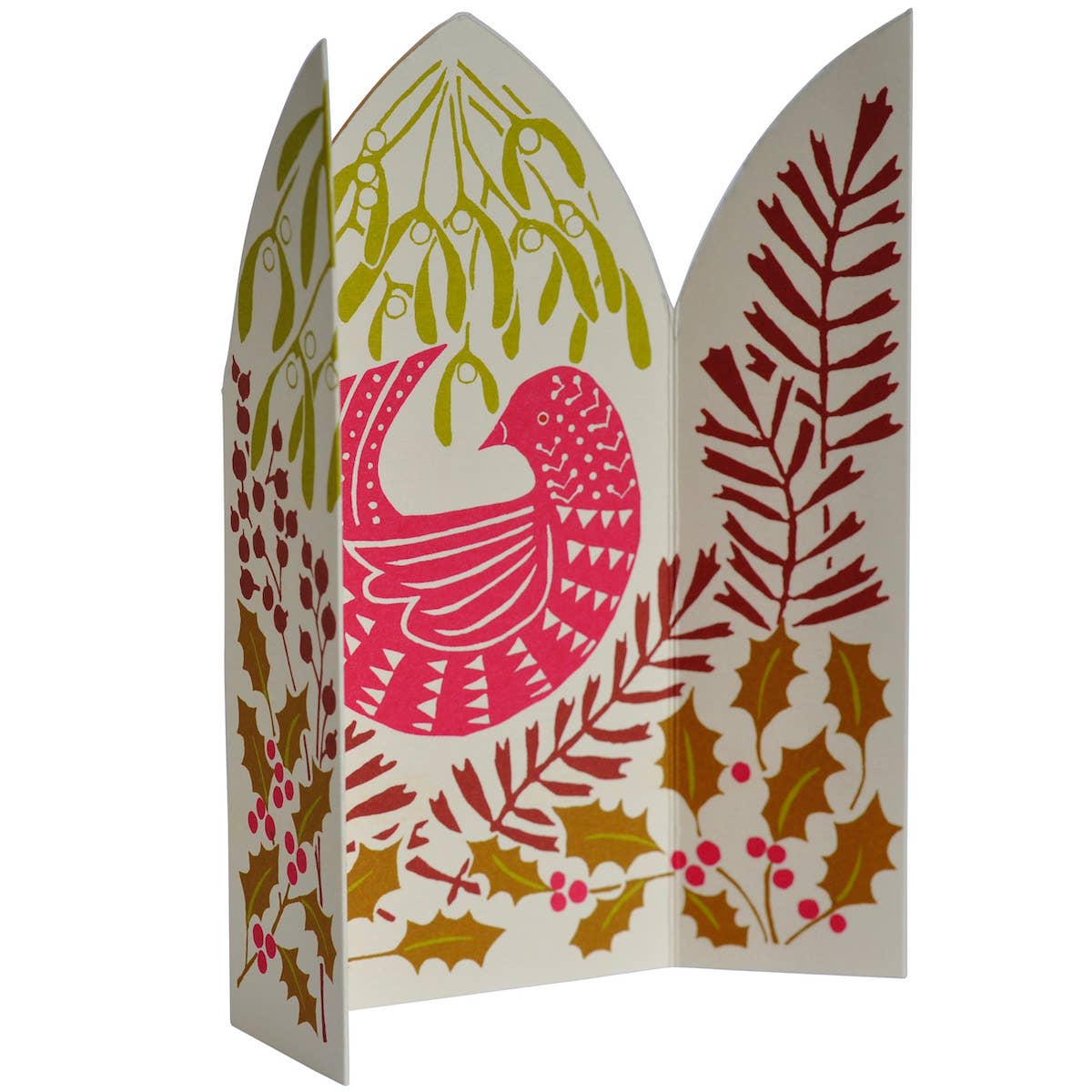 Extra Special Triptych Card Hidden Winter Bird