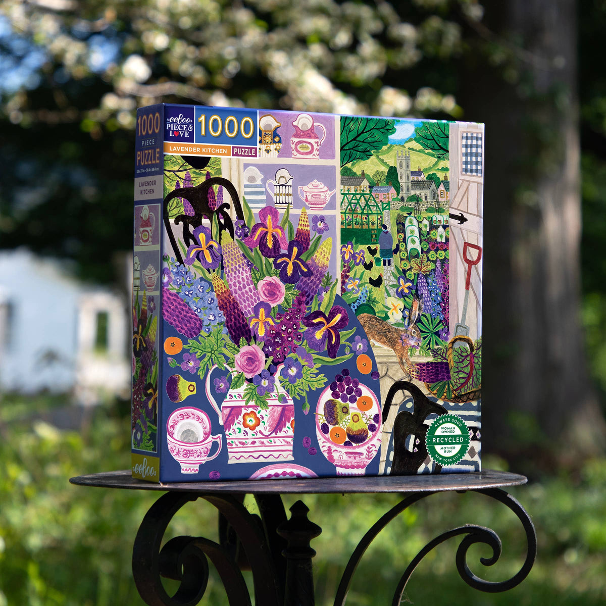 Lavender Kitchen 1000 Piece Square Puzzle - eeBoo