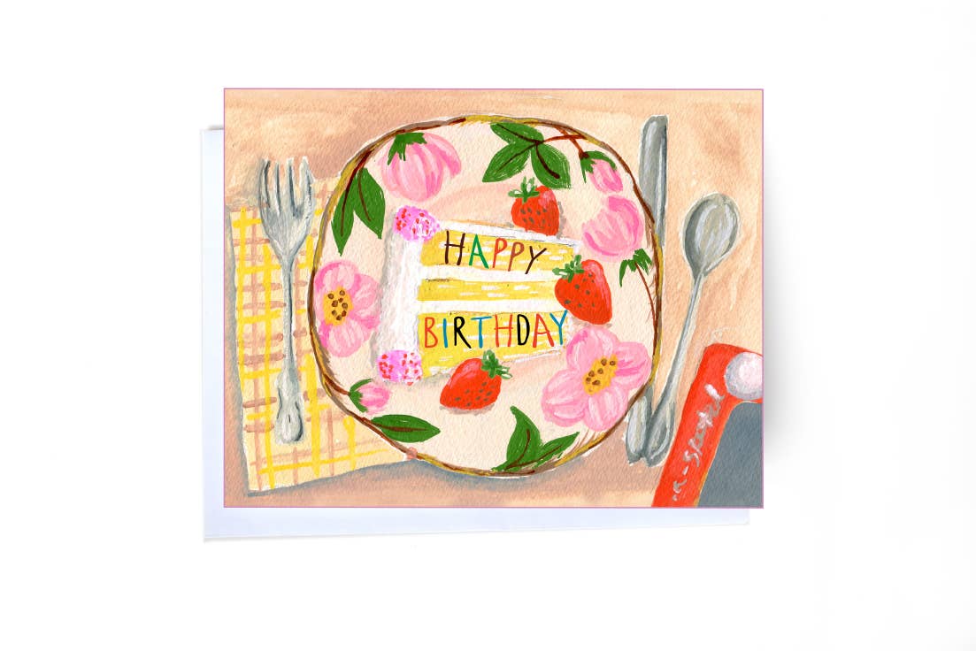 Cake Birthday Card: Single