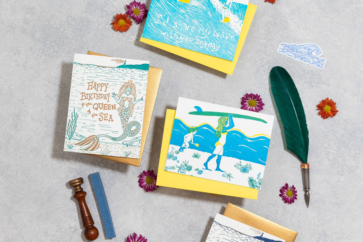 The Queen Of The Sea Birthday Card
