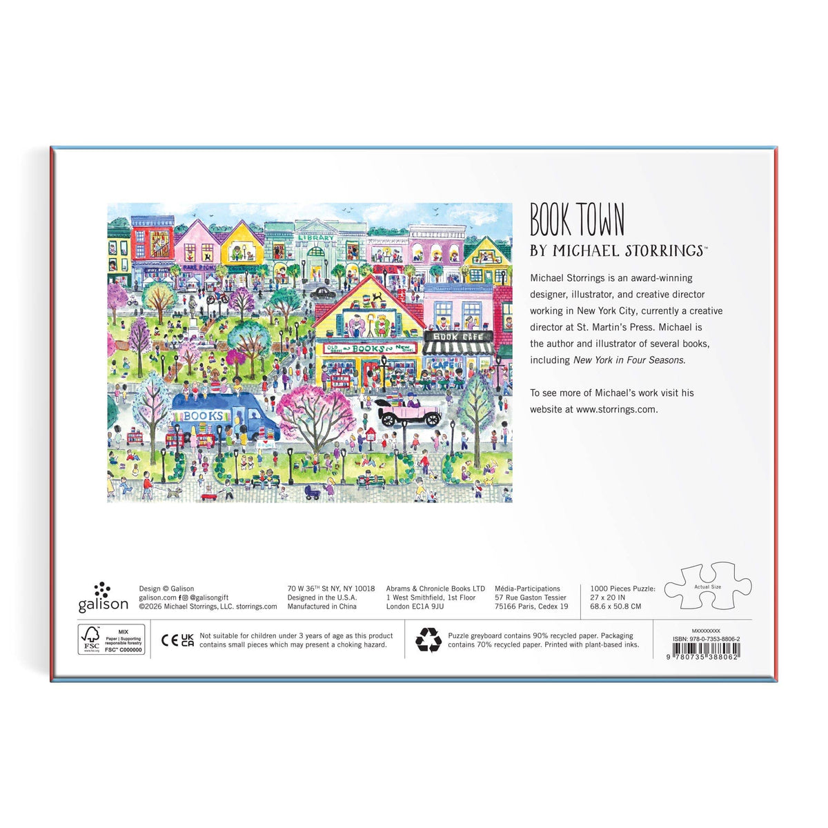Michael Storrings Book Town 1000 Piece Puzzle