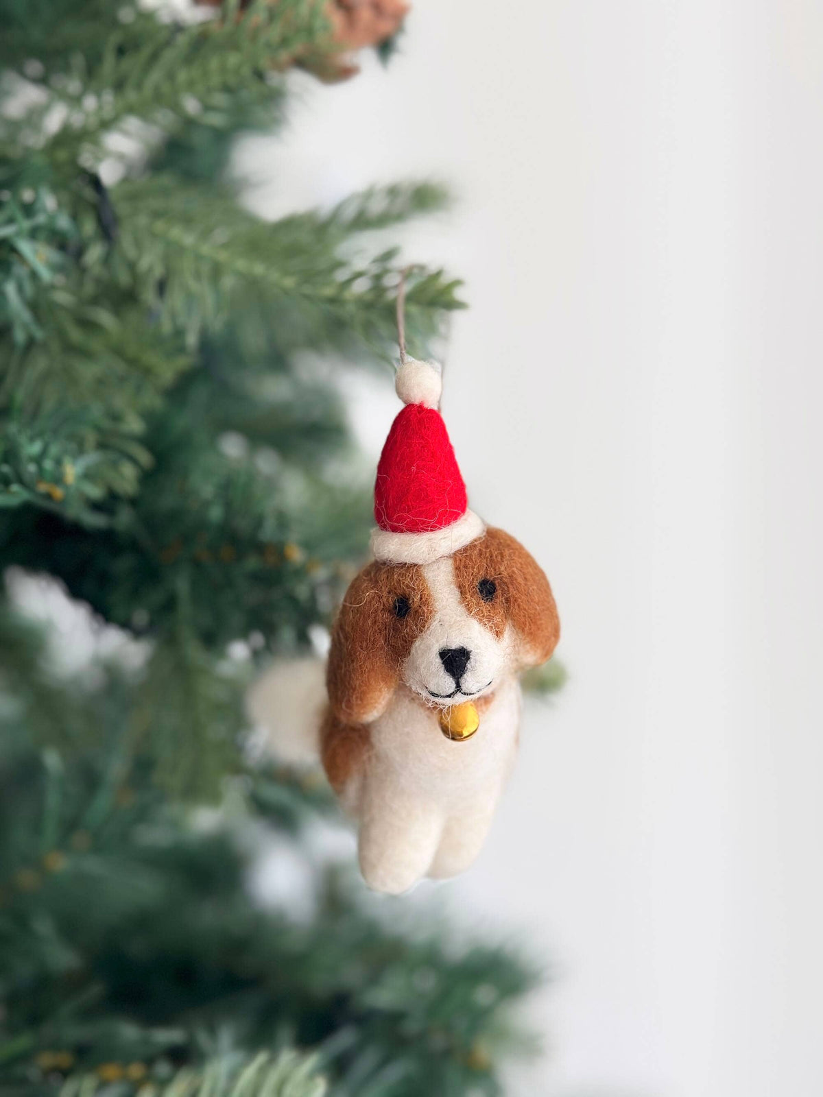 Felt Ornament - Cavalier King Charles Spaniel Dog: Without Hat