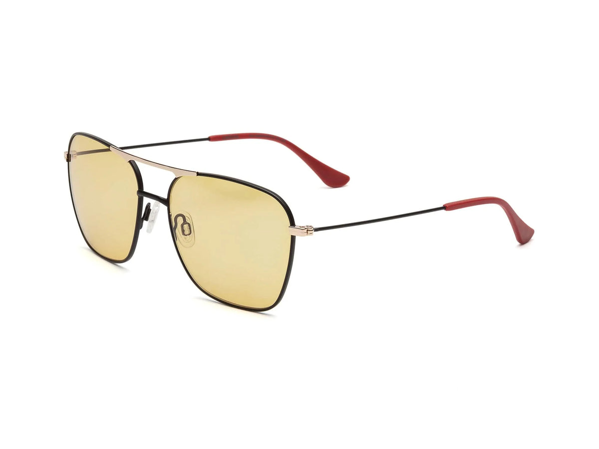 Hooper Reading Glasses - Matte Black-Matte Gold