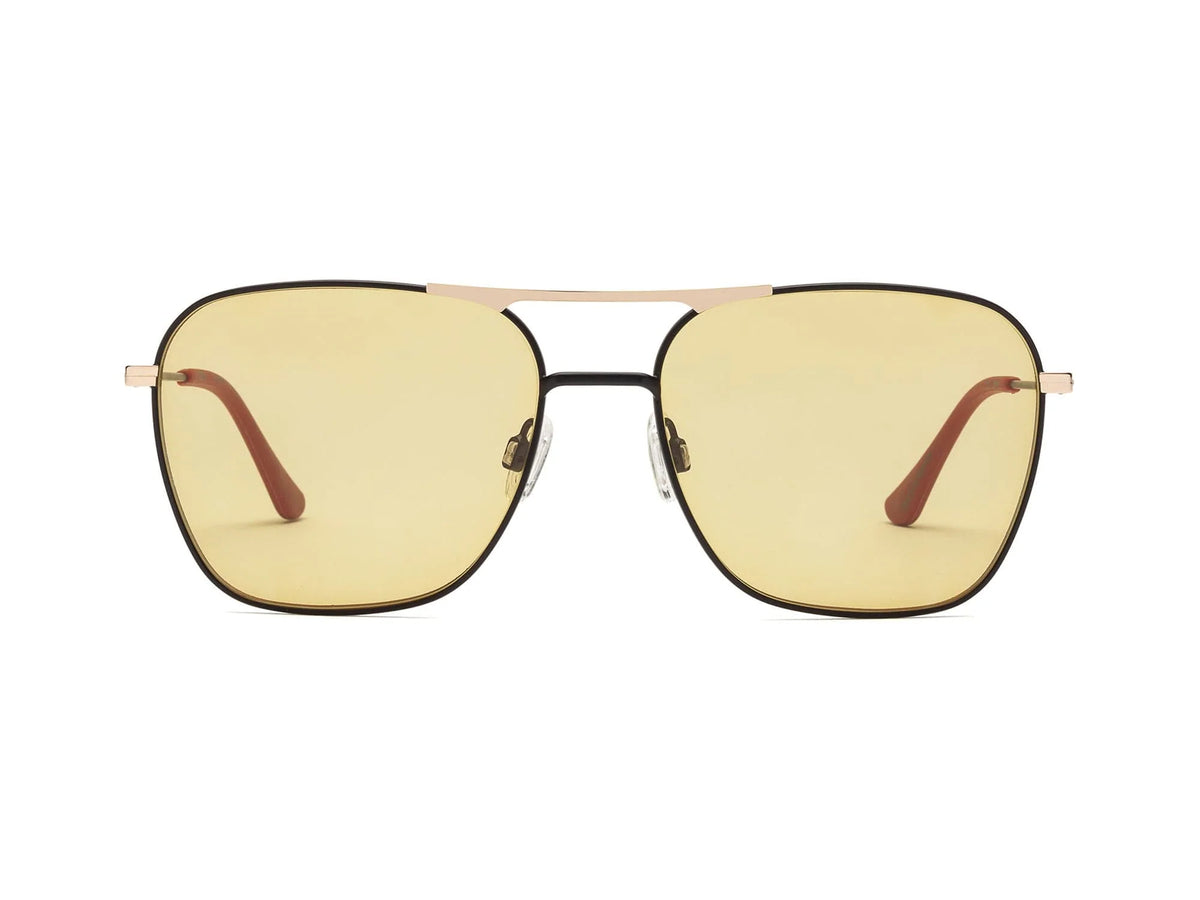 Hooper Reading Glasses - Matte Black-Matte Gold