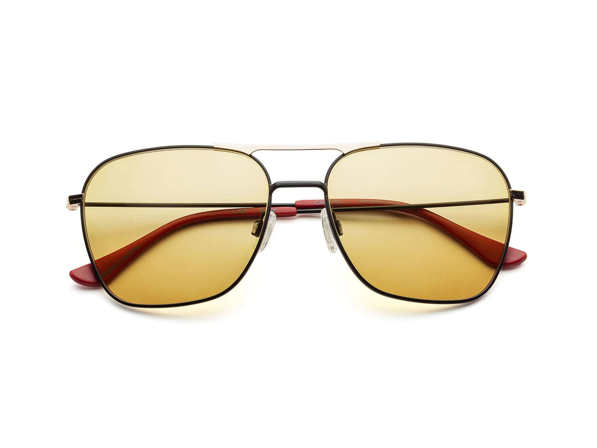 Hooper Reading Glasses - Matte Black-Matte Gold