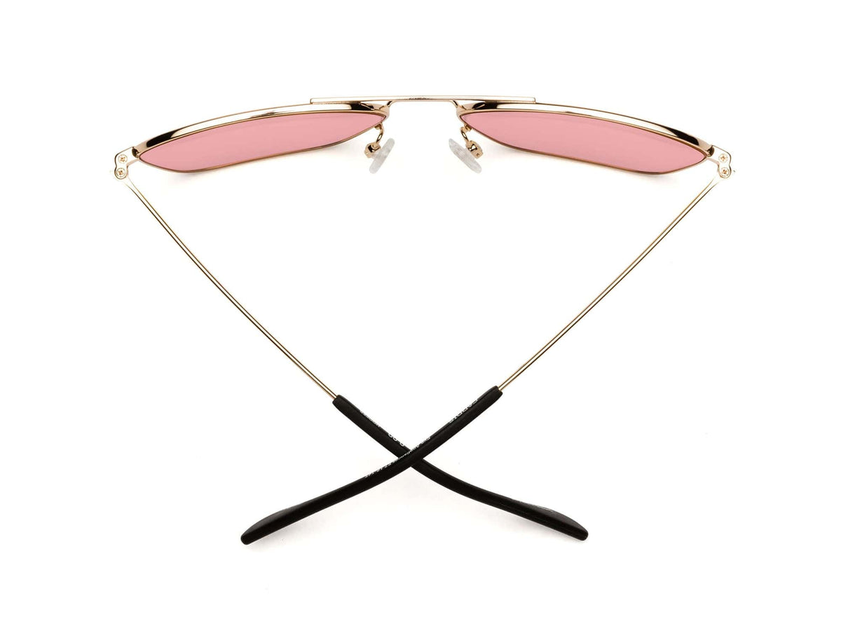 Hooper Sunglasses - Polished Gold Zeiss LightPro Pink