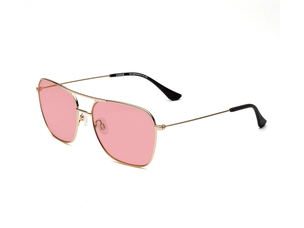 Hooper Sunglasses - Polished Gold Zeiss LightPro Pink