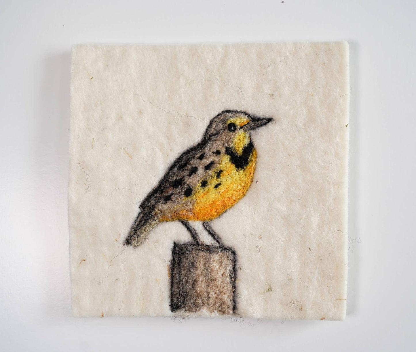 Meadowlark Painting with Wool Needle Felting Kit