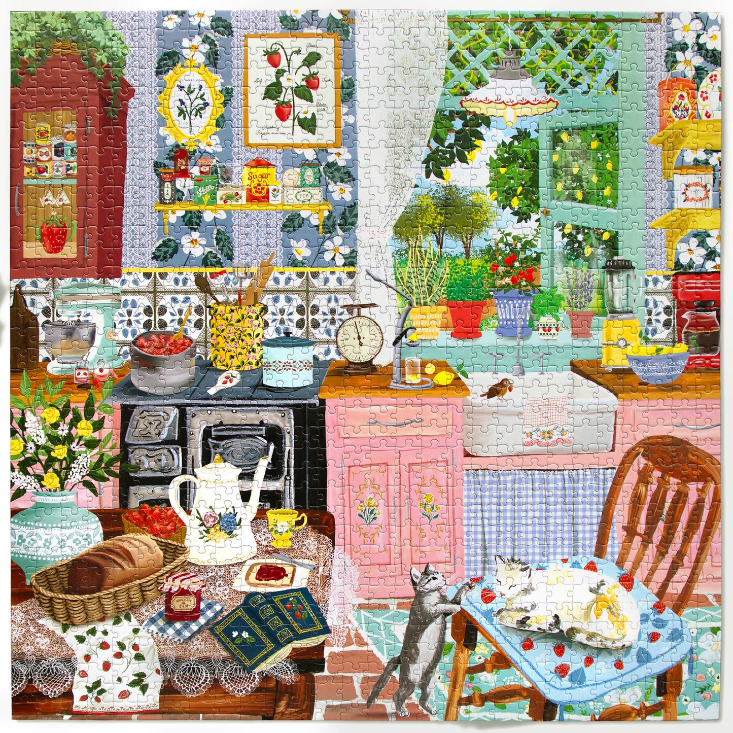 Strawberry Kitchen 1000 Piece Puzzle