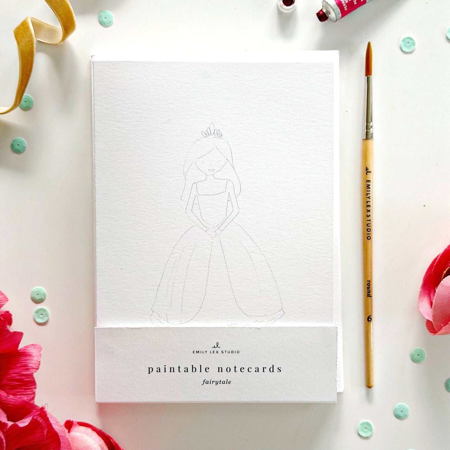 Fairytale Paintable Notecards