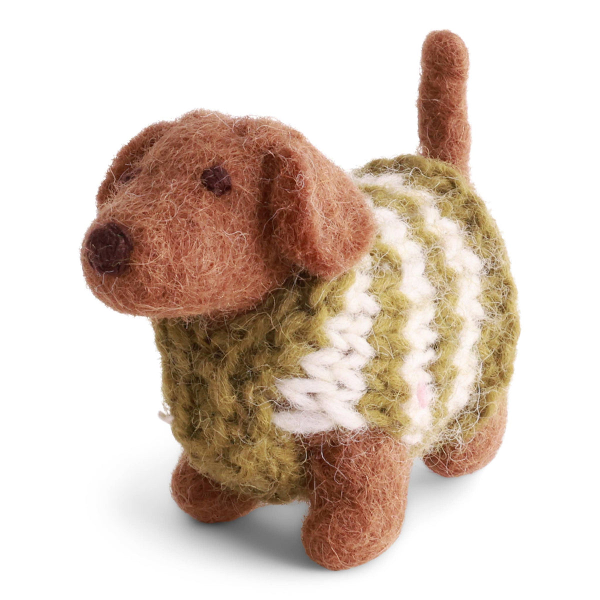 Dog - Dachshund w/Knitted Sweater