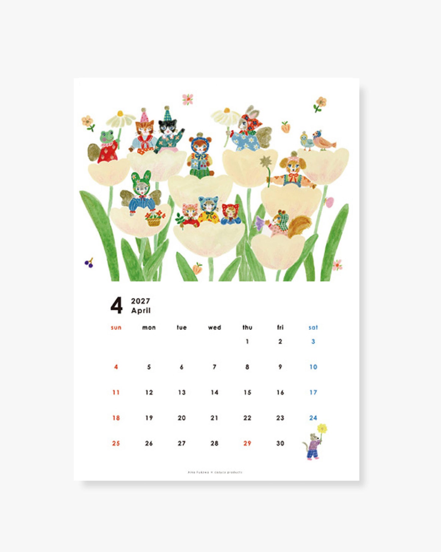 2027 Wall Calendar - Aiko Fukawa
