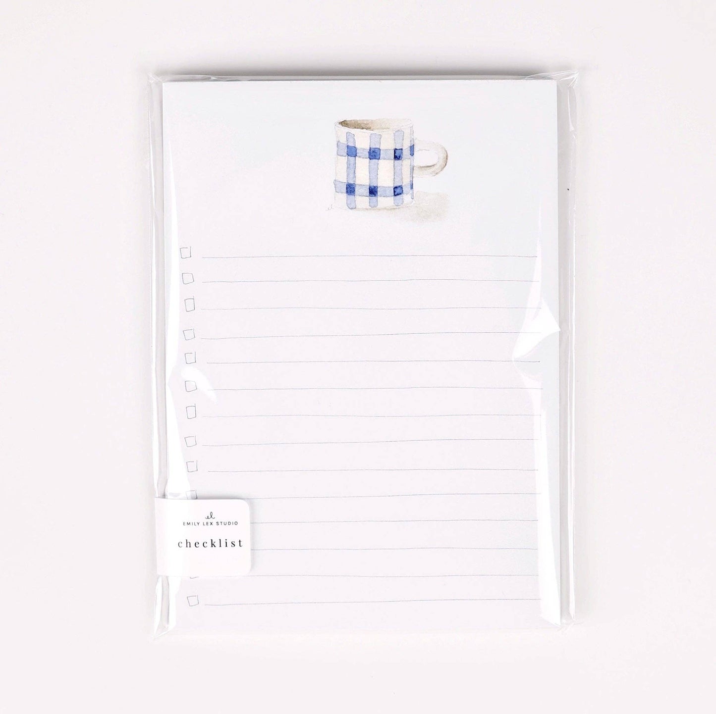 Checklist Gingham Mug