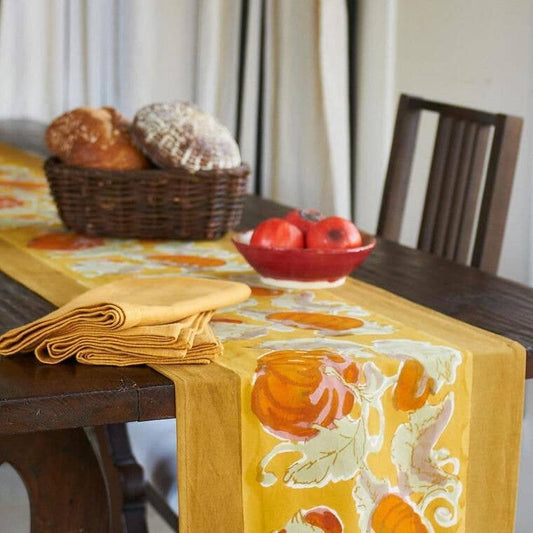 Pumpkin Orange/Mustard Runners: 16" x 90"