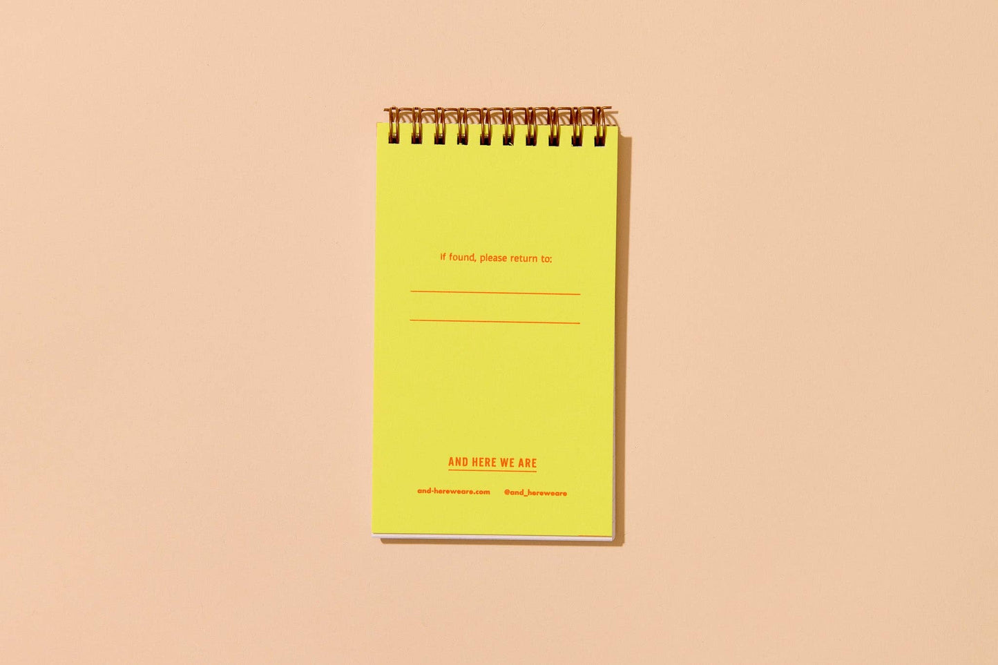 Small Sweet Letterpress Spiral Notebook—Red Hearts Pattern