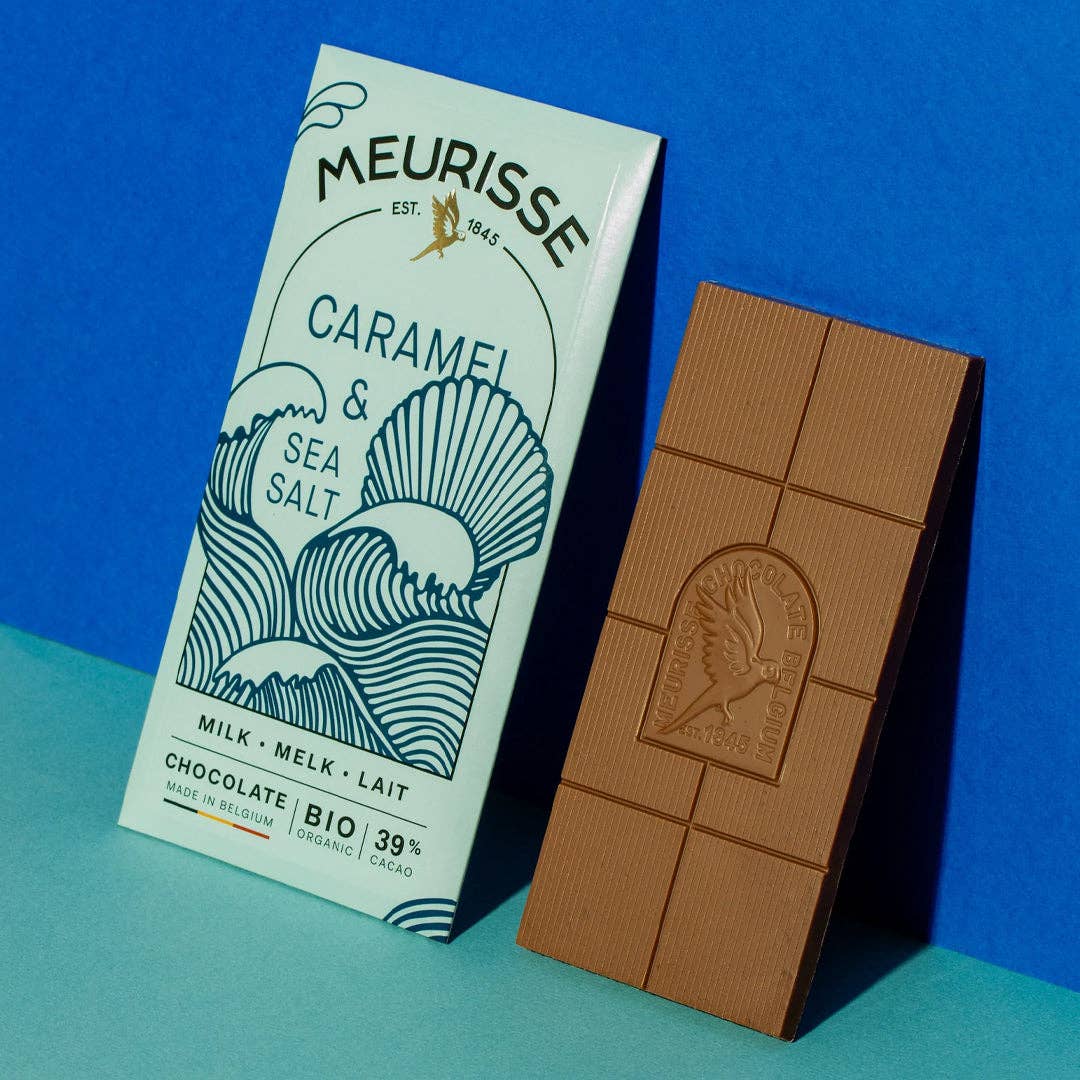 Meurisse - Chocolate Bar: Caramel & Almonds - Dark Chocolate 73%