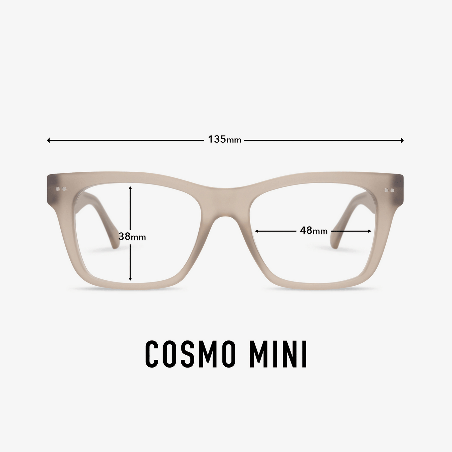 Taupe Cosmo Mini Readers - Look Optic