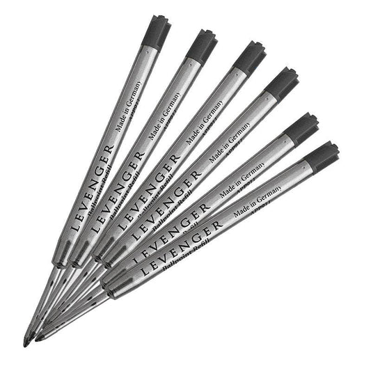 Levenger Ballpoint Pen Refills: Black / Fine