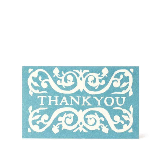 Pack of Arabesque Thank You Gift Cards Blue