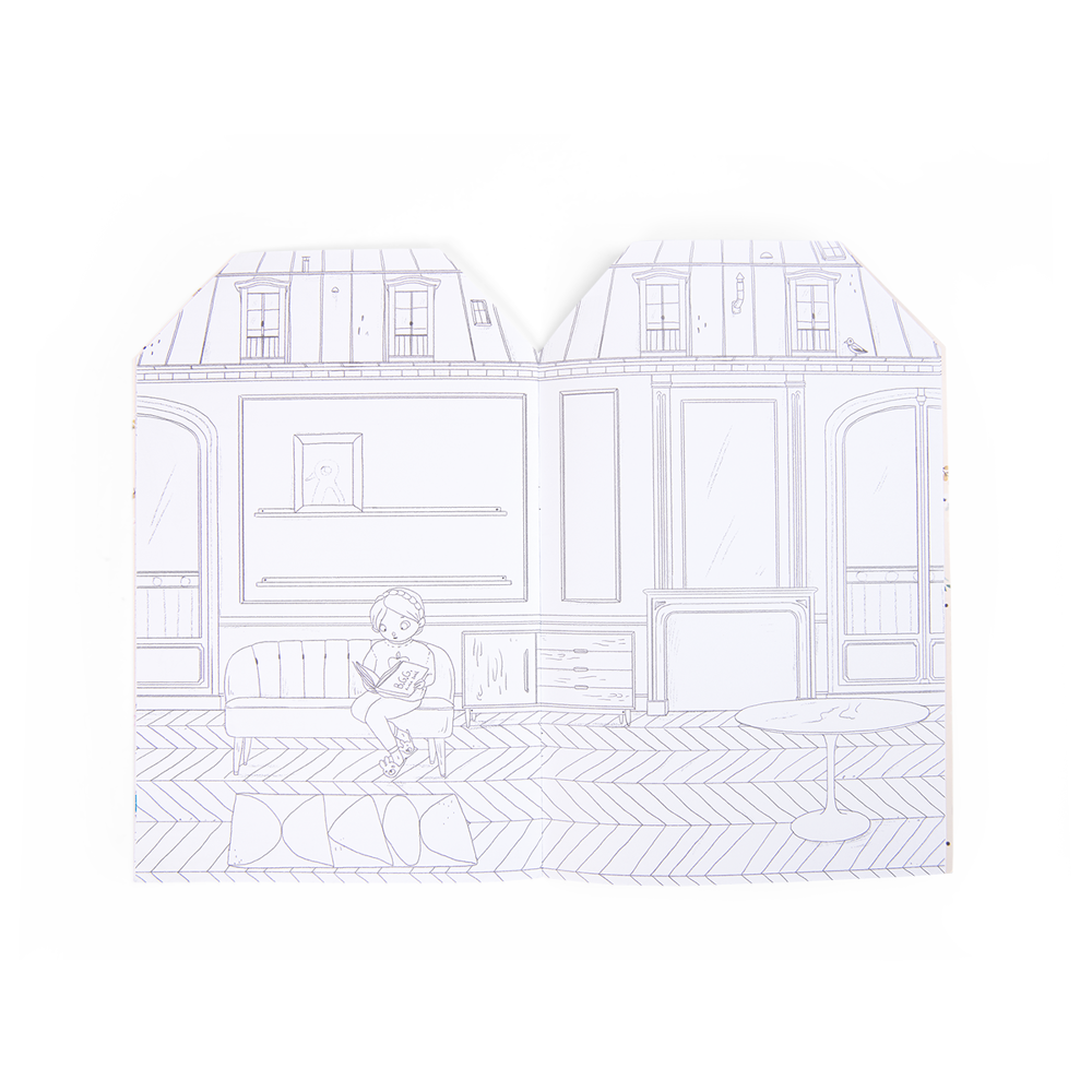 Lucille Michieli Les Parisiennes Coloring Book + 145 Stickers
