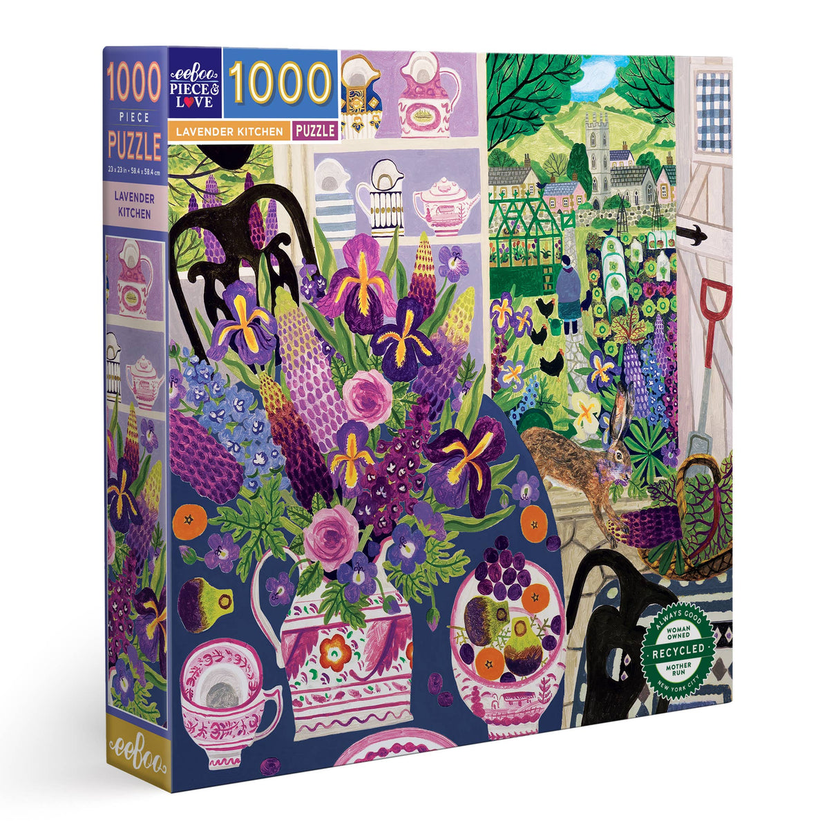 Lavender Kitchen 1000 Piece Square Puzzle - eeBoo