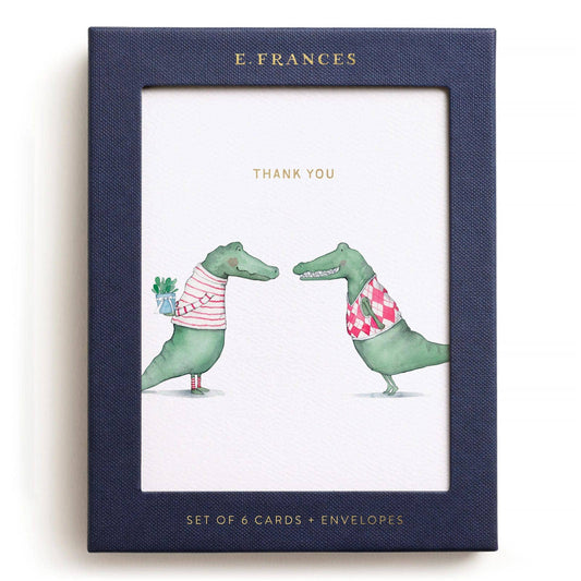Alligator Thank You Boxed Card Set