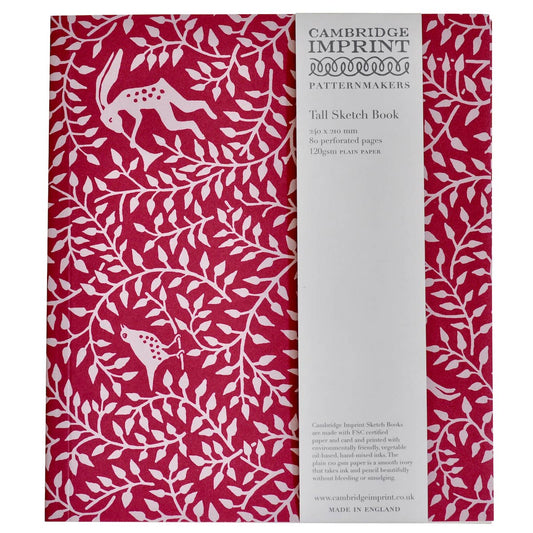 Tall Softback Sketchbook Hare Berry