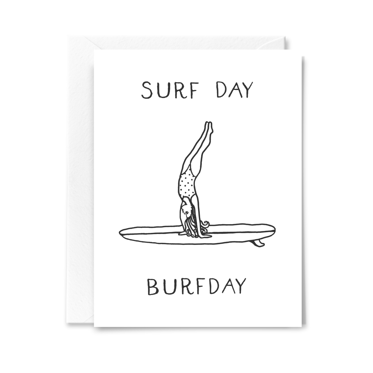 Surf Day Burfday Card