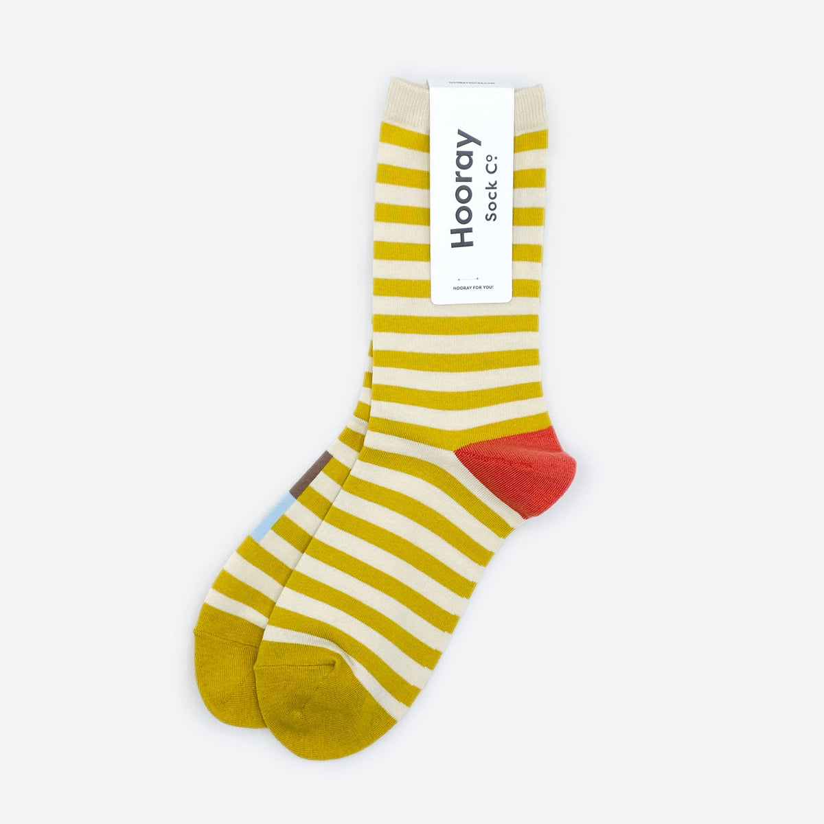 Eureka Striped Socks in Yellow, White, Red