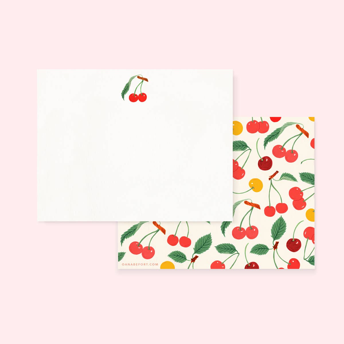 Cherry Notecards | Set Of 4