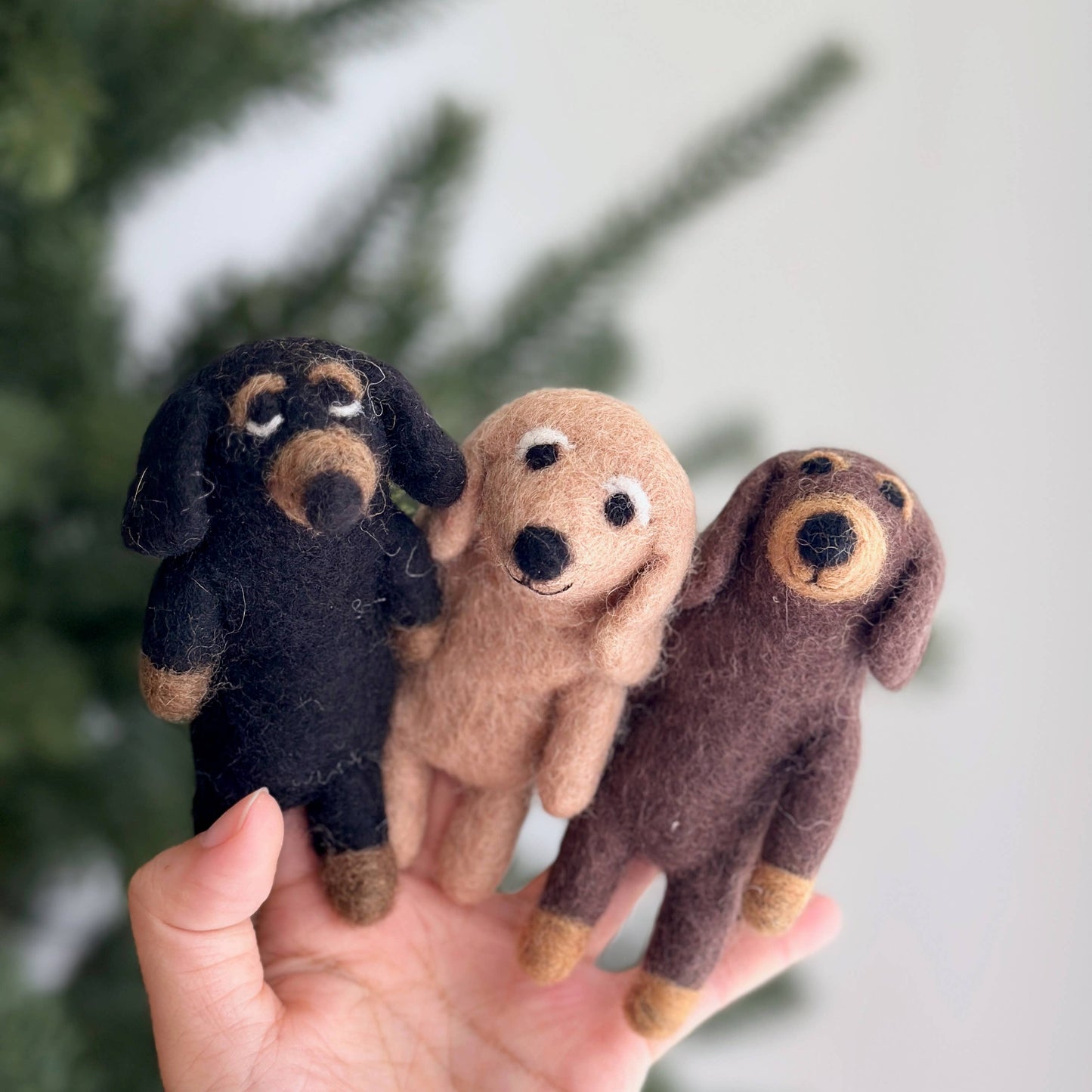 Dachshund Dog Finger Puppet