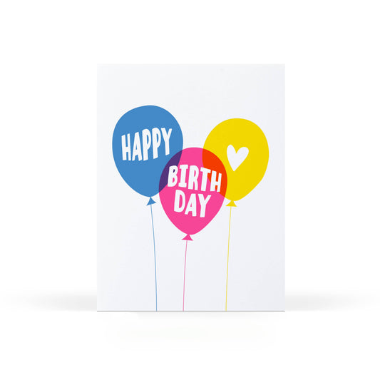 Birthday Balloons Greeting Card