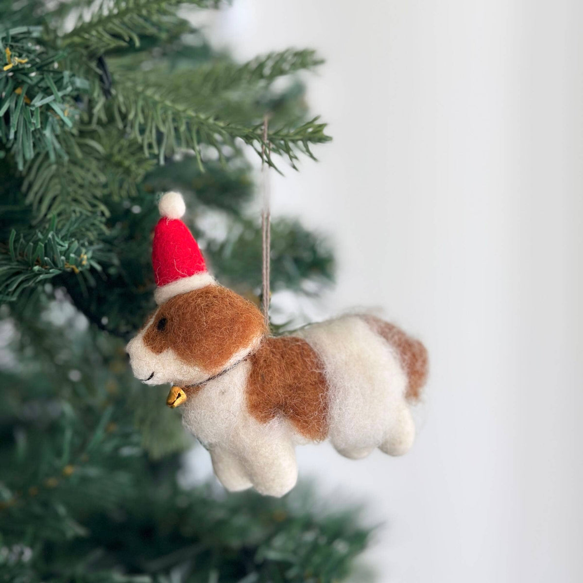 Felt Ornament - Cavalier King Charles Spaniel Dog: Without Hat