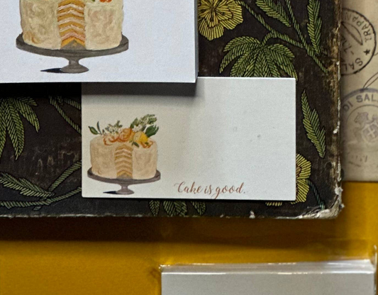 Fancy Lemon Cake Calling Cards